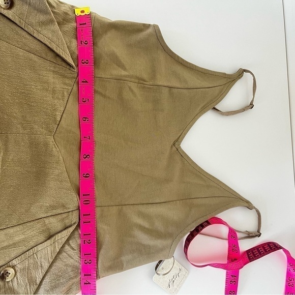 Free People Soledad Midi Dress in Khaki size S - Picture 11 of 11